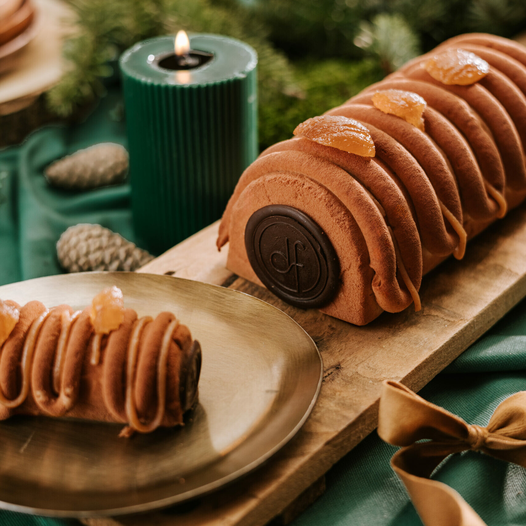 Bûche marrons Noël