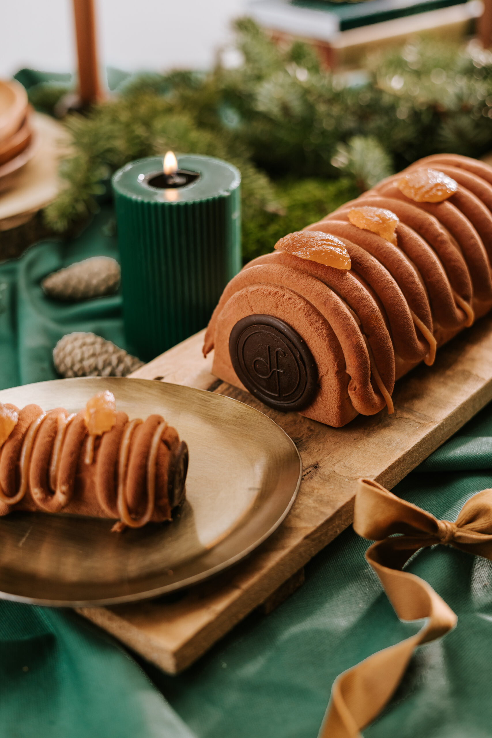 Bûche marrons Noël