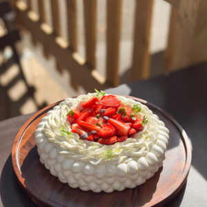 Pavlova Fraise Verveine - Fête des mères Lyon