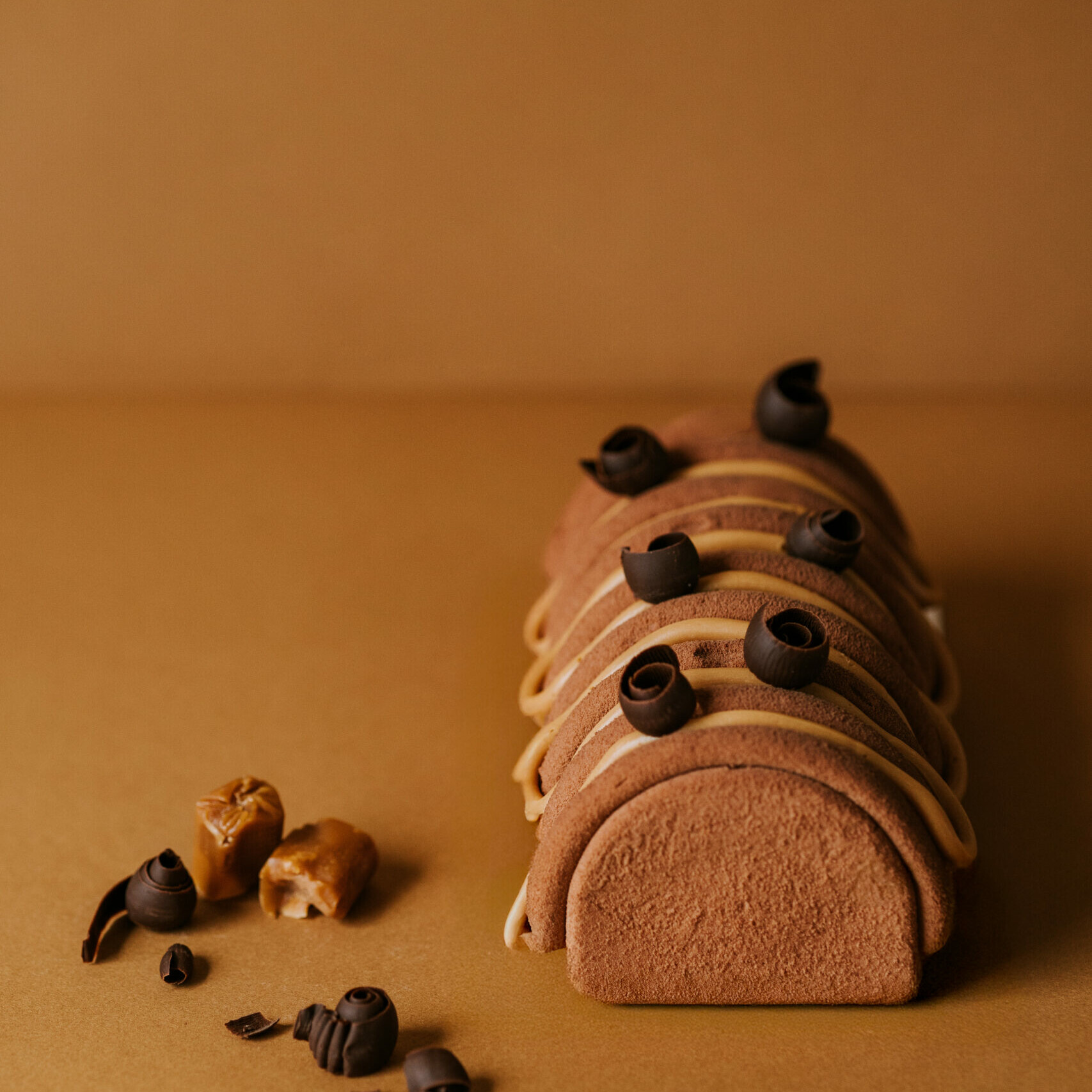 Bûche chocolat caramel - Dorner Frères