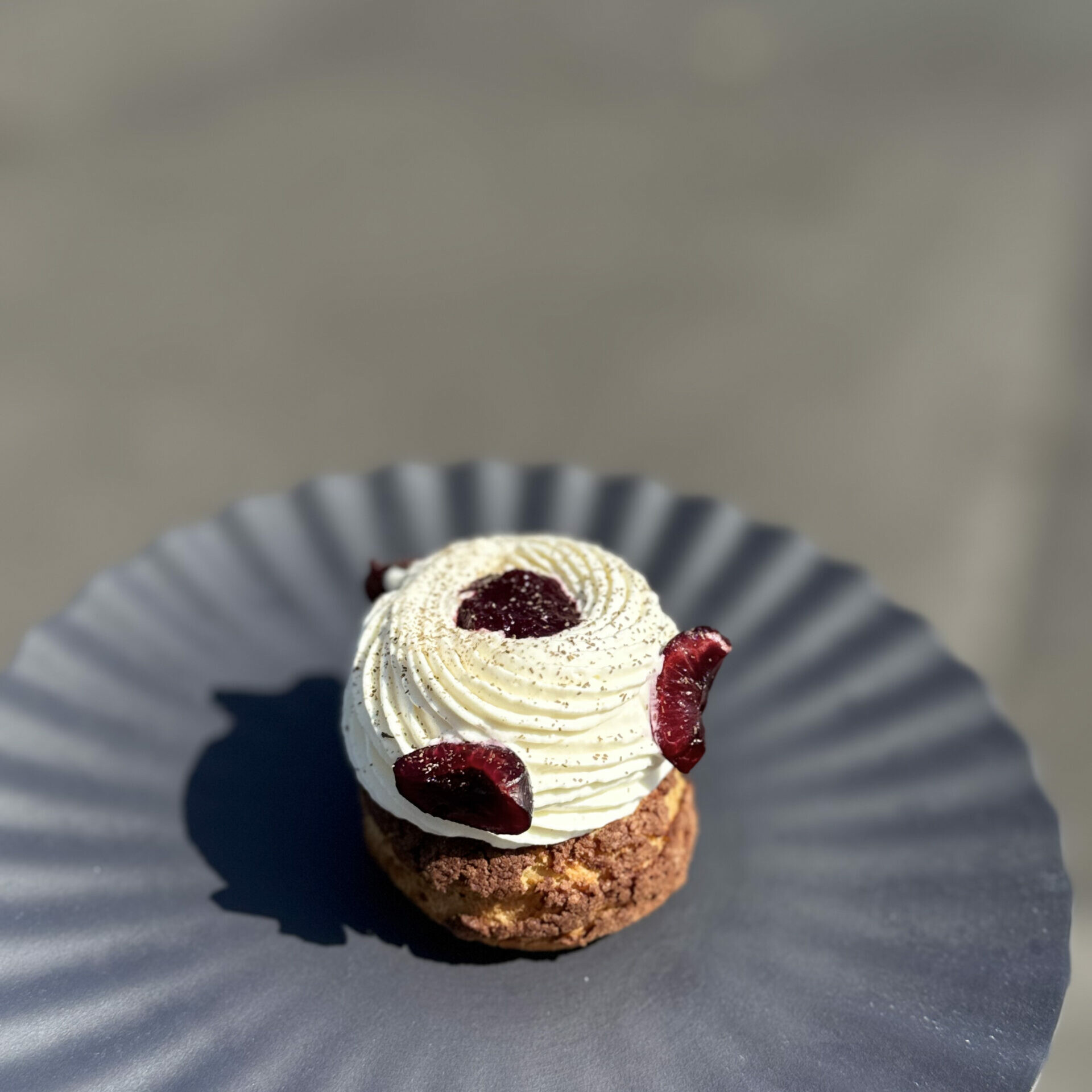 Chou cerise de Bessenay et bourgeon de sapin