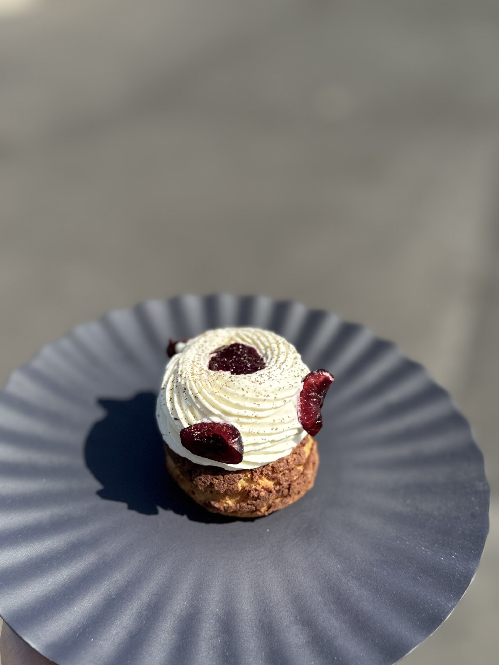 Chou cerise de Bessenay et bourgeon de sapin