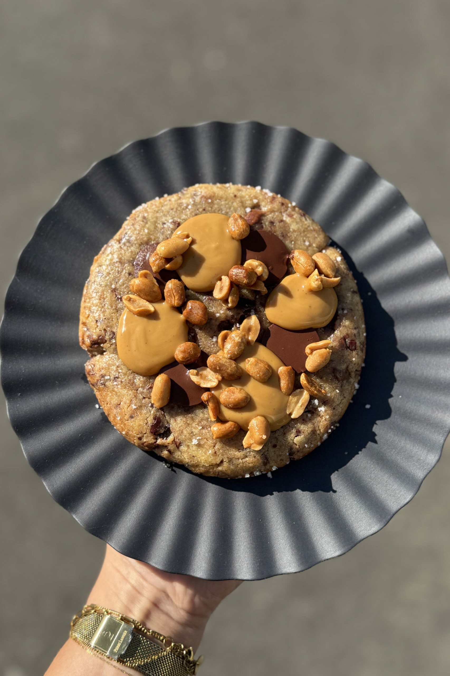 Cookie cacahuète caramel