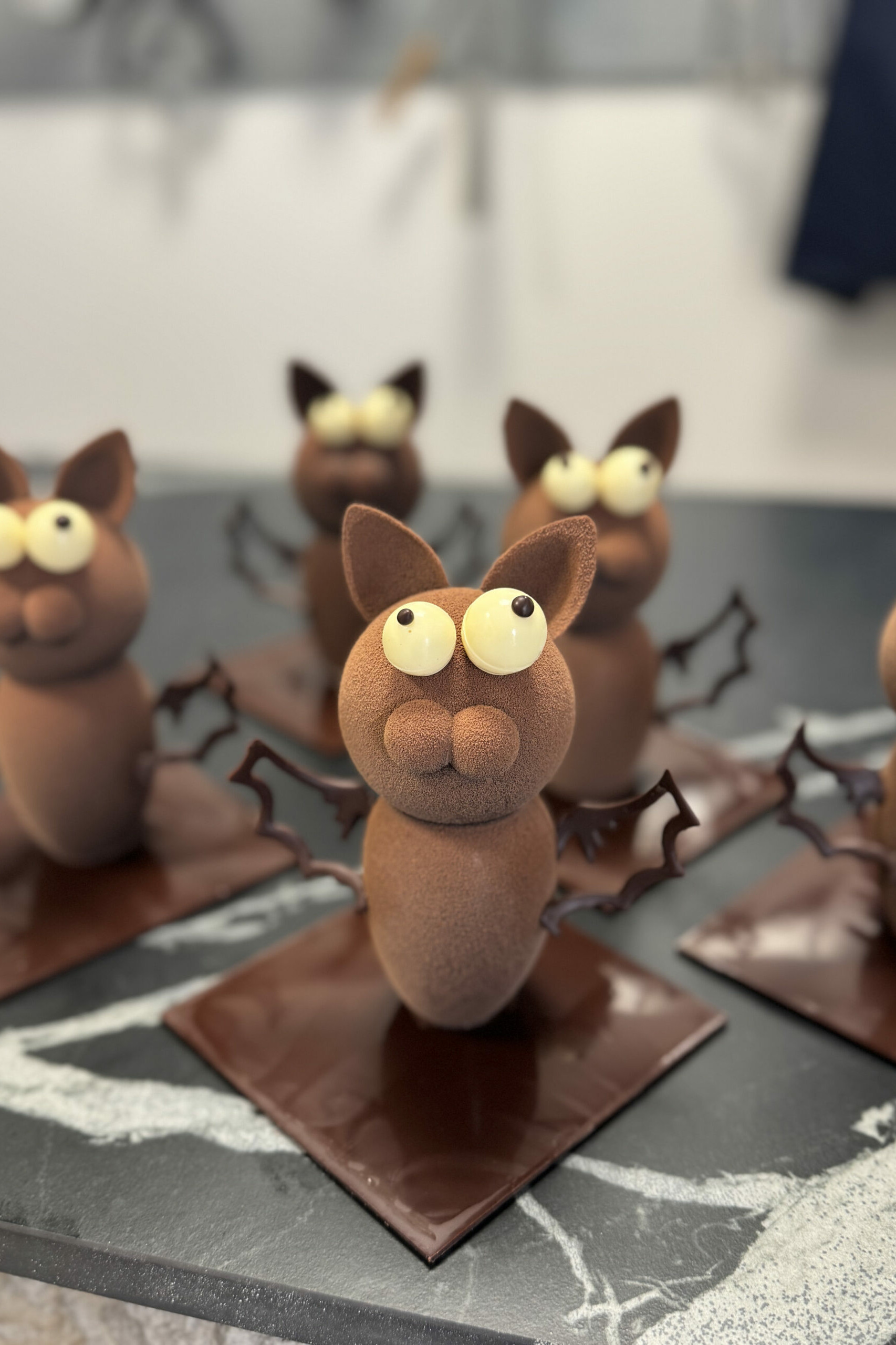 Chauve-souris au chocolat noir pour Halloween